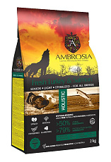 AMBROSIA Senior All Breeds (Индейка, лосось)